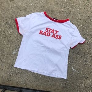 Mini stay bad ass tee from Boohoo